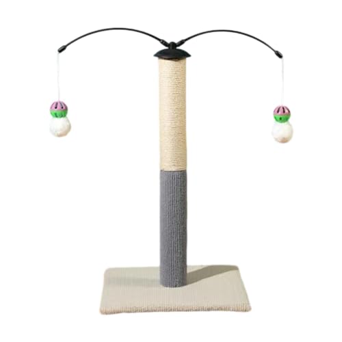 Fonowx Katzenkratzbaum Turm Plüschball Innenbedarf, Beigeweiß Fonowx Katzenkratzbaum Turm Plüschball Innenbedarf, Beigeweiß von Fonowx