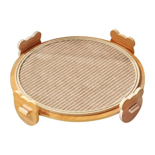 Fonowx Katzenkratzbrett mit erhöhtem Schutz für Möbel, perfekt zum Spielen, Runde Sisalmatte Fonowx Katzenkratzbrett mit erhöhtem Schutz für Möbel, perfekt zum Spielen, Runde Sisalmatte von Fonowx