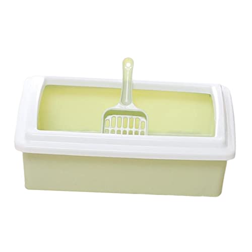 Fonowx Katzentoilette Katzentoilette Haustiertoilette mit Schaufel, Oben Offene Katzentoilette, Hohe Seite, Leicht zu Reinigendes Kitty Häschen für Kleine Un, GRÜN Fonowx Katzentoilette Katzentoilette Haustiertoilette mit Schaufel, Oben Offene Katzentoilette, Hohe Seite, Leicht zu Reinigendes Kitty Häschen für Kleine Un, GRÜN von Fonowx