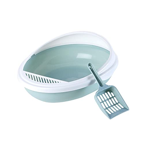Fonowx Katzentoiletten für Hauskatzen, offene Katzentoilette mit Schaufel, 16 x 10 x 3,5 Zoll, Blau Fonowx Katzentoiletten für Hauskatzen, offene Katzentoilette mit Schaufel, 16 x 10 x 3,5 Zoll, Blau von Fonowx