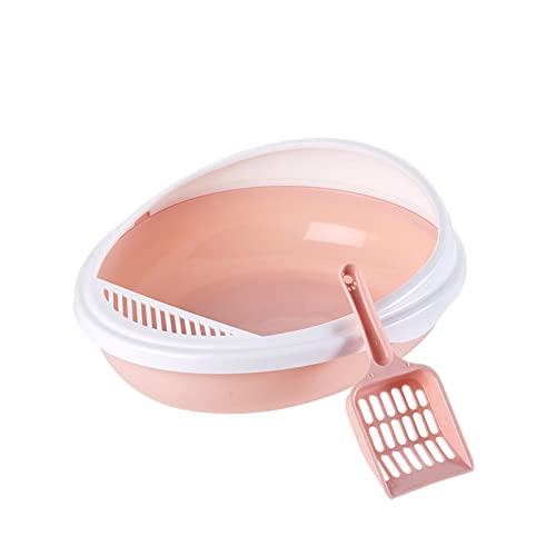 Fonowx Katzentoiletten für Hauskatzen, offene Katzentoilette mit Schaufel, 16 x 10 x 3,5 Zoll, ROSA Fonowx Katzentoiletten für Hauskatzen, offene Katzentoilette mit Schaufel, 16 x 10 x 3,5 Zoll, ROSA von Fonowx