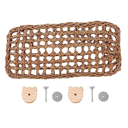 Fonowx Kauspielzeug, Kletterspielzeug, Bett, gewebtes Netz, DIY-Spielzeug, Kissen, Schaukel, Schleifen, Seegrasmatte, hängender Käfig, Schutzspielzeug für, 40 cm x 18 cm Fonowx Kauspielzeug, Kletterspielzeug, Bett, gewebtes Netz, DIY-Spielzeug, Kissen, Schaukel, Schleifen, Seegrasmatte, hängender Käfig, Schutzspielzeug für, 40 cm x 18 cm von Fonowx