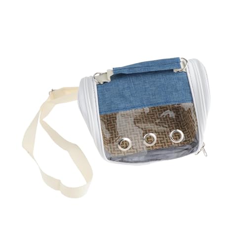 Fonowx Leichte Tragetasche für Kleintiere mit Transparentem Fenster für Sittiche Und Unzertrennliche, Blau Fonowx Leichte Tragetasche für Kleintiere mit Transparentem Fenster für Sittiche Und Unzertrennliche, Blau von Fonowx
