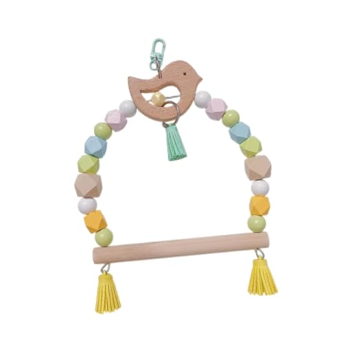 Fonowx Papageienkauspielzeug, Papageienholz Leiter Hängematte Käfigspielzeugklettern Swing Cockatiels Shotes Lovebirds kleine Vögel, Vögel, Vogel Fonowx Papageienkauspielzeug, Papageienholz Leiter Hängematte Käfigspielzeugklettern Swing Cockatiels Shotes Lovebirds kleine Vögel, Vögel, Vogel von Fonowx