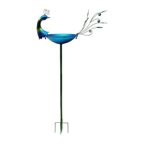Fonowx Vogelbad Im Freien, Pfauenform, mit Tränkeplatte für Rasen, Hof Fonowx Vogelbad Im Freien, Pfauenform, mit Tränkeplatte für Rasen, Hof von Fonowx