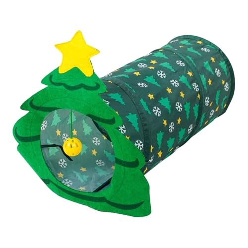 Fonowx Weihnachts Katzentunnel, Aktivitätsspielzeug für Kleintiere, für Kätzchen, Hauskatzen Fonowx Weihnachts Katzentunnel, Aktivitätsspielzeug für Kleintiere, für Kätzchen, Hauskatzen von Fonowx