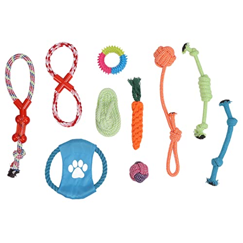 Fonzci Kauseilspielzeug für Hunde, Zahnseilspielzeug für Hunde, Langlebiges Interaktives Hundezerrspielzeug, Waschbares Zahnungskauspielzeug, Reinigt Kauspielzeug, Kauspielzeug für Welpen von Fonzci