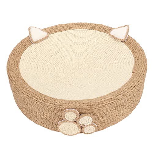 Katzenkratzer für Hauskatzen, 16-Zoll-Katzenkratzer aus Sisal, Katzenkratzbrett, Kratzloungebett, Runde Schüssel, Katzenkratzloungebett, Katzenkratzer aus Pappe, Katzentrainingsspielzeug von Fonzci