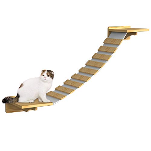 Foochow Katzenleiter Wand, Katzenstufentreppe, Katzentreppe Katzenleiter Zur Wandbefestigung, Katzenstufe Für Balkon Kletterwand Katzen Regal Für Wand Für Katzen Spielzeug von Foochow