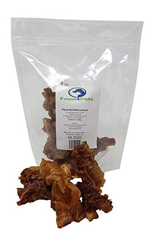 Food4Pets Achillessehnen vom Pferd 250g Natürlicher Hundesnack im wiederverschließbaren Beutel Kauspaß und Zahnpflege für Hunde von Food4Pets