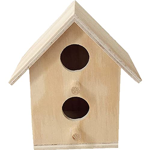 Mini Holz Vogelhaus Nest Kreatives Wandmontierter Hang Vogel Nest Home Dekoration Garten Dekoration Vogelhaus von Fopytu