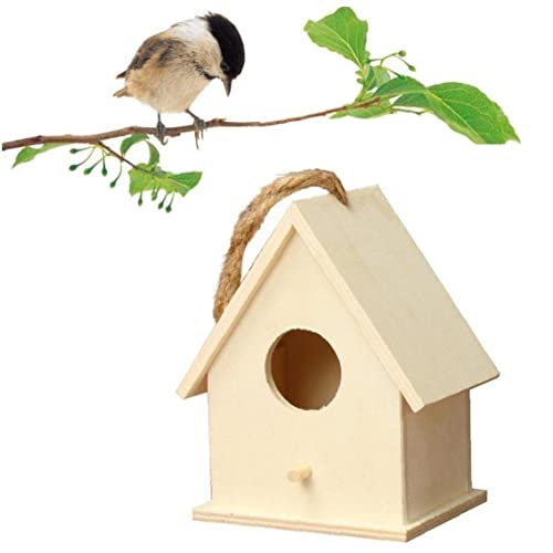 Vogel Nistkasten Naturholz Hängende Nistkiste Für Vögel Holz Kleines Vogelhaus Für Garten Im Freien Baum Balkon von Fopytu