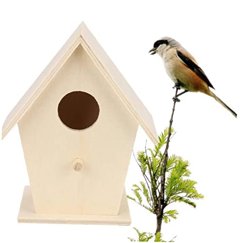 Vogel Nistkasten Naturholz Hängende Nistkiste Für Vögel Holz Kleines Vogelhaus Für Garten Im Freien Baum Balkon von Fopytu