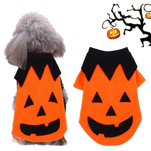 Halloween Haustier Mantel, Hundekostüm Wintermantel Jacken Pullover,Halloween Hundemantel Haustiere,Mantel Plüsch Cosplay Bekleidung für kleine mittlere Hunde Katzen von Forhome