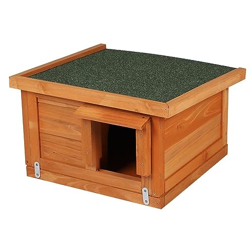 Fornord Urban Living Mein Garten Herissenhaus aus Naturholz mit abnehmbarem Dach, 36 x 24 x 40 cm von Fornord