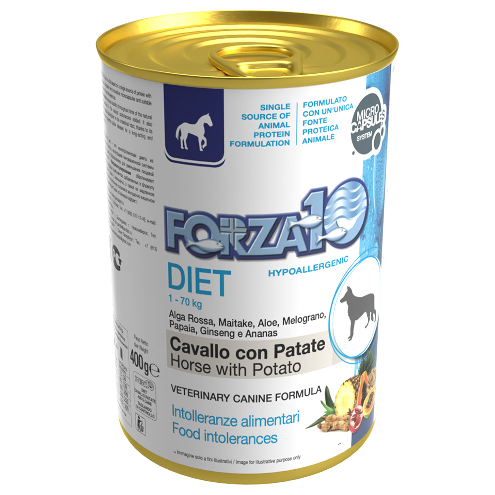 Forza 10 Diet Low Grain 6 x 400 g - Pferd & Kartoffel von Forza10 Diet Dog