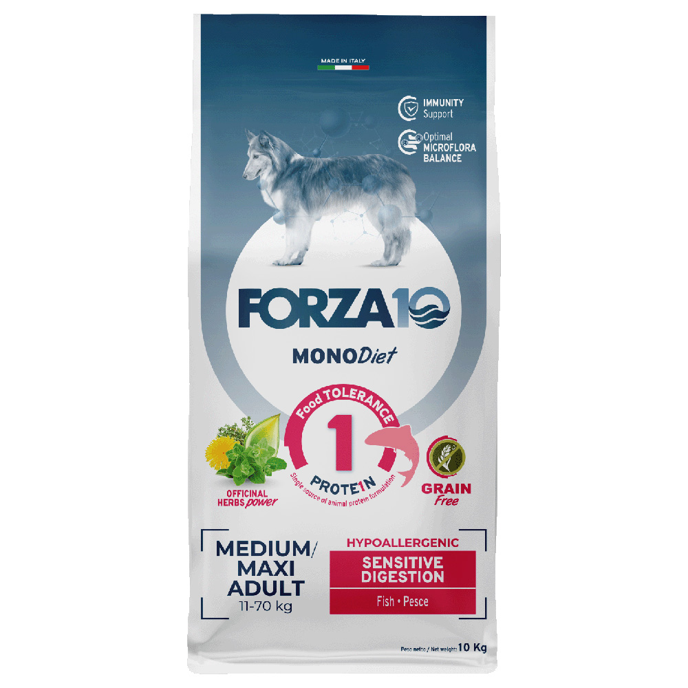 Forza 10 Diet Mono Medium & Large Sensitive Digestion mit Fisch - 10 kg von Forza10 Diet Dog