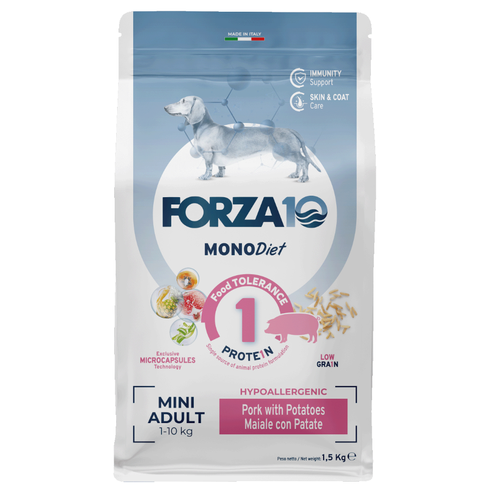 Forza10 Mini Diet Low Grain mit Schwein & Kartoffeln - Sparpaket: 2 x 1,5 kg von Forza10 Diet Dog