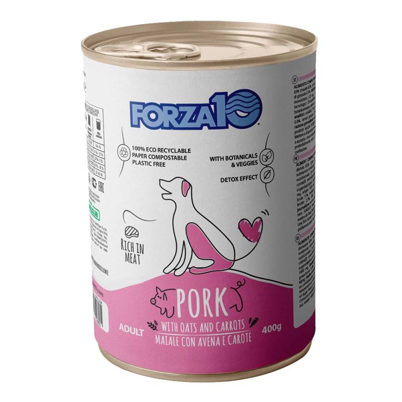 Forza 10 Maintenance Schwein & Hafer - 12 x 400 g von Forza10 Maintenance Cat