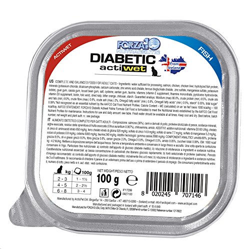 Forza10 Nassfutter für Katzen mit Diabetes, 1er Pack (1 BOXC x 32 PCS) von Forza10