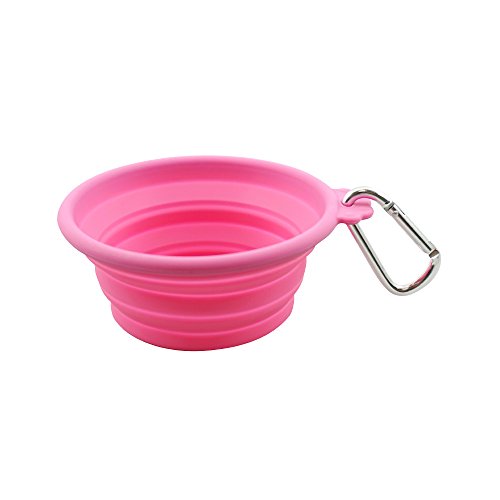 FouFou Dog 60212 Collapsible Bowls Hund und Katze Schüssel, S, rosa von FouFou Dog