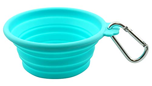 FouFou Dog 60215 Collapsible Bowls Teal Hund und Katze Schüssel, M von FouFou Dog