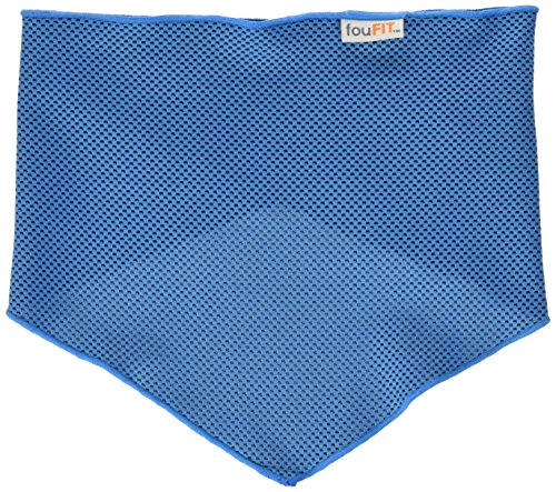 FouFou Dog 82515 Cooling Bandana Blue M/L Hund, Der Bandana Abkühlt von FOU