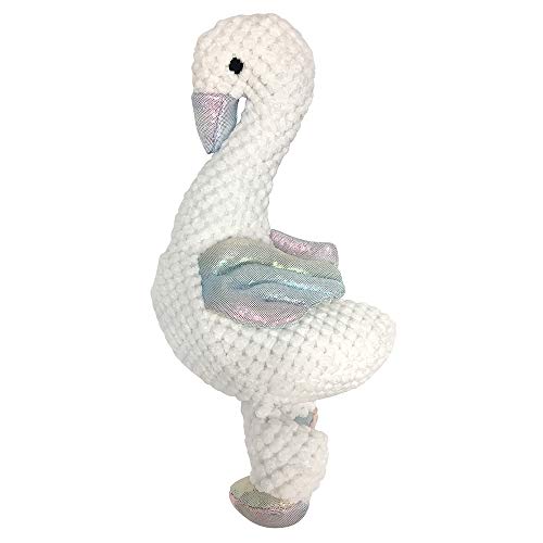 FouFou Dog 87001 Under The Sea Knotted Toy Small - Swan Hundespielzeug von FOUFIT