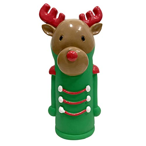 FouFou Dog 87323 Nutcracker Cruncher Toy - Reindeer Hundespielzeug, 300 g von FOUFIT