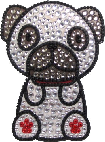 FouFou Dog 92965 Rhinestone Stickers Pug Geschenkidee Aufkleber von FouFou Dog