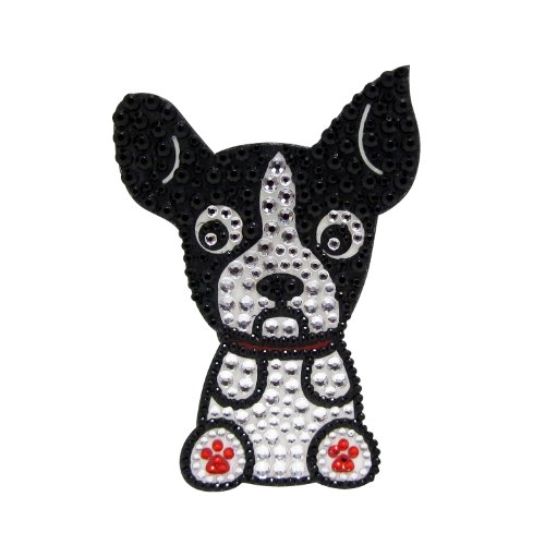 FouFou Dog 92973 Rhinestone Stickers Boston Terrier Geschenkidee Aufkleber von FouFou Dog