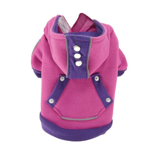 FouFou Dog FFDCHF-XS Candy Hoody Fuchsia Hood Top für Hund, XS von FouFou Dog