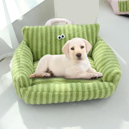 Hundebett cord Haustier-Couchbett, süße Katzen-Hunde-Sofabetten, -2024 neu- Waschbares Haustier-Couchbett, flauschiges Katzensofa mit rutschfester Unterseite, atmungsaktives, beruhigendes Bett for mit von FouncY