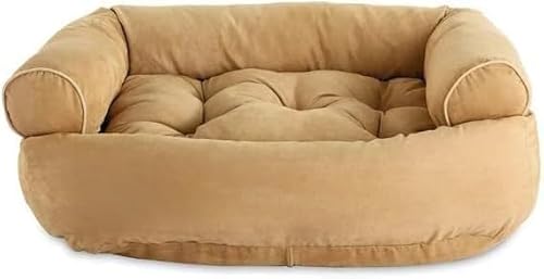 Hundebett cord Sofa Hundebett 2023 – Orthopädisches Hundesofa for große Hunde, orthopädisches Hundesofa aus Wildleder, waschbares Haustiersofa mit Rutschfester Unterseite, verschiedene Größen(D,L) von FouncY