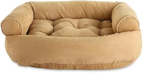 Hundebett cord Wildleder-Sofa-Hundebett 2023, mehrere Größen, orthopädisches Hundesofa, Memory-Schaum-Matratze, langlebiges, beruhigendes Hunde-Sofabett, weicher Schlaf, waschbares Hundebett mit rutsc von FouncY