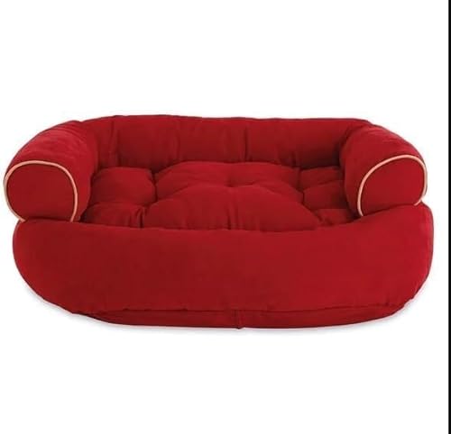 Hundebett cord Wildleder-Sofa-Hundebett 2023, mehrere Größen, orthopädisches Hundesofa, Memory-Schaum-Matratze, langlebiges, beruhigendes Hunde-Sofabett, weicher Schlaf, waschbares Hundebett mit rutsc von FouncY