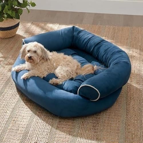 Hundebett cord Wildleder-Sofa-Hundebett 2023, mehrere Größen, orthopädisches Hundesofa, Memory-Schaum-Matratze, langlebiges, beruhigendes Hunde-Sofabett, weicher Schlaf, waschbares Hundebett mit rutsc von FouncY