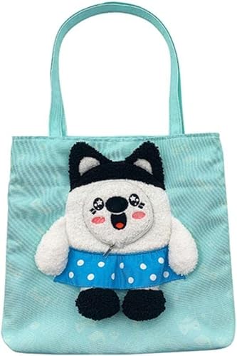 Pet Carrier Geldbörsen Pet Tote Bag Canvas Carrier, Pet Canvas Shaped Shoulder Bag, Outdoor Carrying Travel Handtasche Bag, Animal Sling Carrier, for kleine Hunde Katzen(Blue) von FouncY