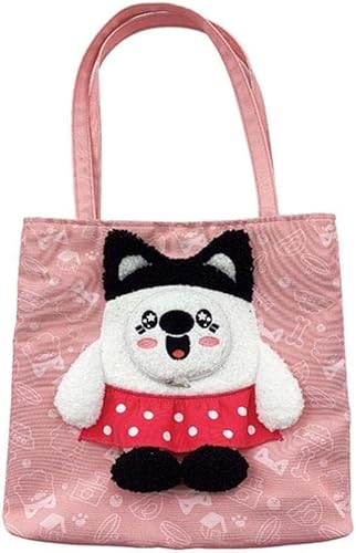 Pet Carrier Geldbörsen Pet Tote Bag Canvas Carrier, Pet Canvas Shaped Shoulder Bag, Outdoor Carrying Travel Handtasche Bag, Animal Sling Carrier, for kleine Hunde Katzen(Pink) von FouncY