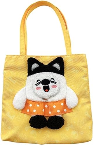 Pet Carrier Geldbörsen Pet Tote Bag Canvas Carrier, Pet Canvas Shaped Shoulder Bag, Outdoor Carrying Travel Handtasche Bag, Animal Sling Carrier, for kleine Hunde Katzen(Yellow) von FouncY