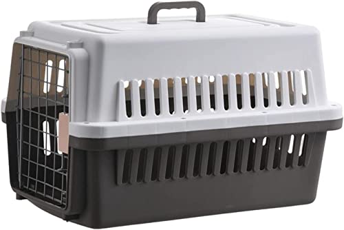 Tragbare Hunde-Reisehütte, Handtasche, Kiste, Tragenester, Käfig-Transportbox, Hartschalen-Transportbox for Katzen, kleine, mittelgroße Hunde, Kätzchen, Reisen im Freien, Heller Kaffee(Light Coffee) von FouncY