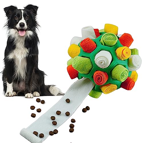 Fouvin Schnüffelball für Hunde, Schnüffelteppich Schnüffelspielzeug Interaktive Hundespielzeug Futterball Anreicherung Welpen Geruch Trainingsspiel Fütterung Pad für Hunde (Blumenbeet Stile) von Fouvin