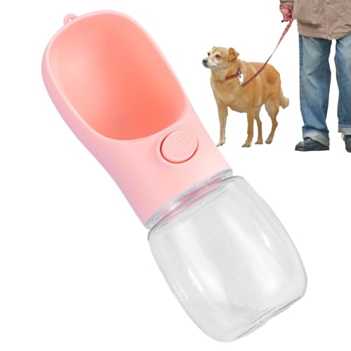 Fovolat Hunde-Wasserflaschenspender, 350 ml, tragbare Haustier-Wasserflasche zum Spazierengehen, auslaufsicher, leicht zu tragen und zu füttern, lebensmittelechtes Hunde-Reisezubehör für von Fovolat