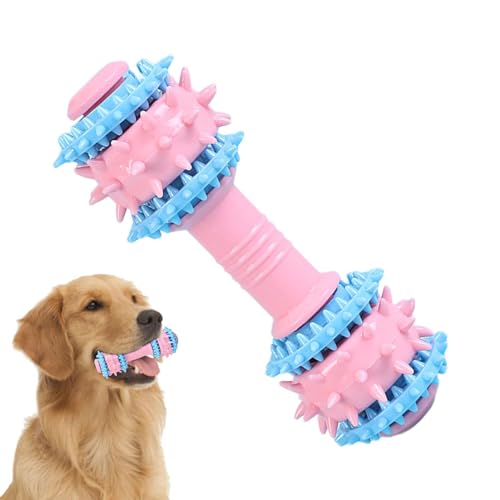 Fovolat Robustes Hundespielzeug, Kauspielzeug für Hunde, Zahnbürste, unzerstörbar, quietschend, rutschfest, interaktiv, bunt, niedliche Beißringe für aggressive Kauer von Fovolat