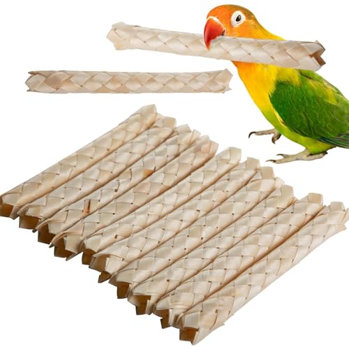 Foway Kauspielzeug für Vögel, Kauspielzeug für Papageien - Papageien-Vogel-Kaustäbchen-Spielzeug,Hölzernes Kau-Knirsch-Zahnstäbchen-Spielzeug für Grausittiche, Sittiche von Foway