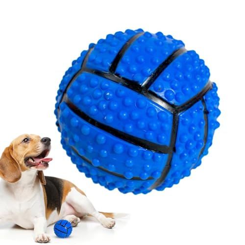 Foway Leckerli-Spender, Hundespielzeug, Hunde-Puzzle-Spielzeugball | Interaktives Hundespielzeug mit Quietschbällen - Haustier-Stimulationsspielzeug, bissfestes Welpenspielzeug für das Training und von Foway