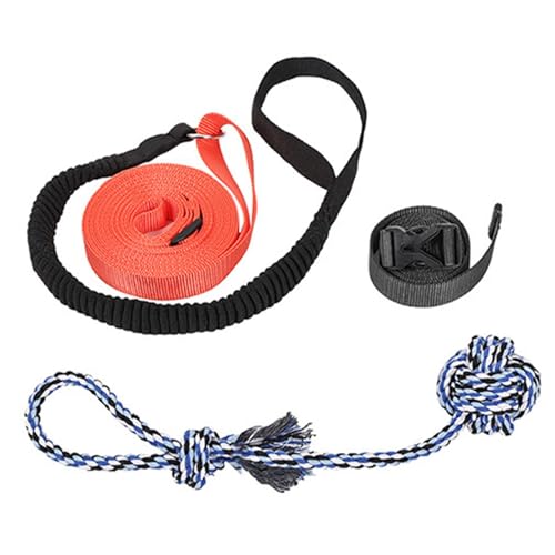 Foway Tether Tug Outdoor-Hundespielzeug,Hunde-Tauziehen-Spielzeug, Tether Schlepper Hundeseil Spielzeug Hundeschlepper Spielzeug mit Ball, Hunde-Ziehspielzeug, Outdoor-Hundespielzeug, von Foway