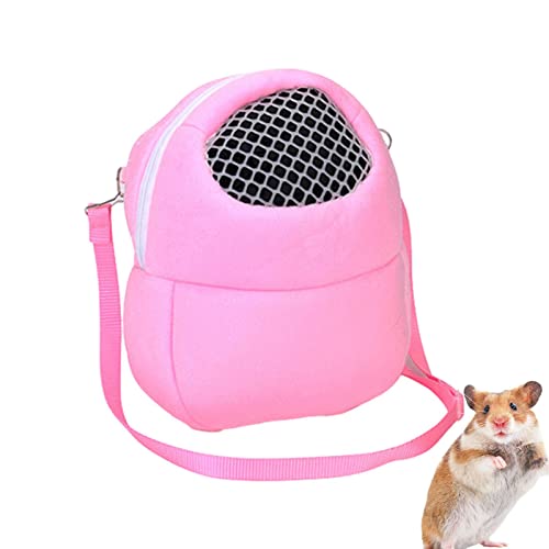 Fowybe Hamster-Rucksackträger,Sommer-Hunderucksack - Igel Maus Tragetasche Tragbarer Welpe Katze Hund Reiserucksack Grün Blau Rosa von Fowybe