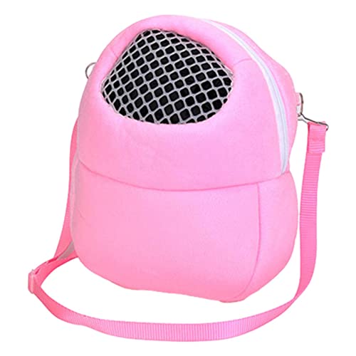 Fowybe Hamster-Rucksackträger | Welpen-Katzen-Reise-Rucksack,Atmungsaktive Haustier-Hamster-Tragetasche mit Riemen, Grün, Blau, Rosa von Fowybe