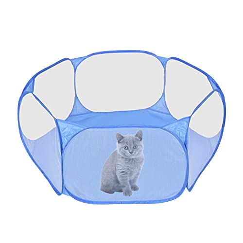 Fowybe Haustier Laufstall, Breathable U Transparent Pet Playpen Pop Öffnen Outdoor/Indoor Exercise Zaun, Für Meerschweinchen Kaninchen Hamster Chinchillas Igel von Fowybe